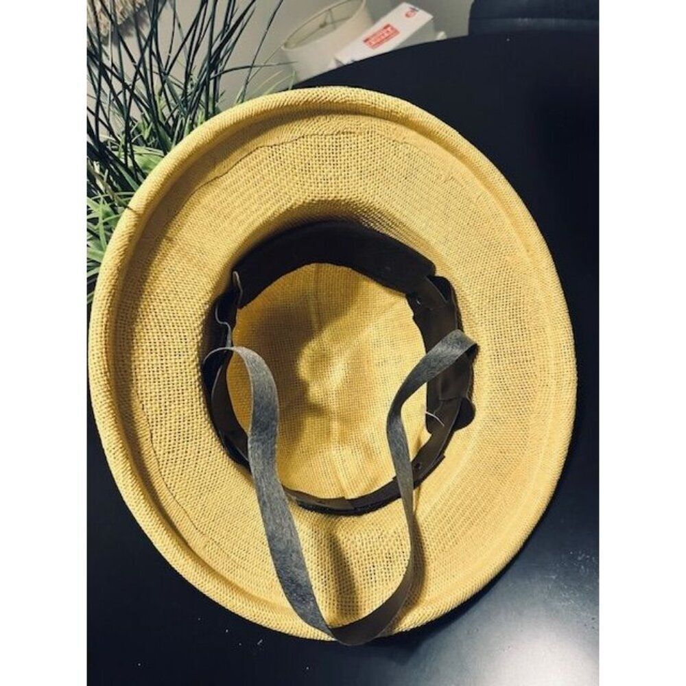 Vintage Yellowish Safari Explorer Hard Hat, Ventilati… - Gem